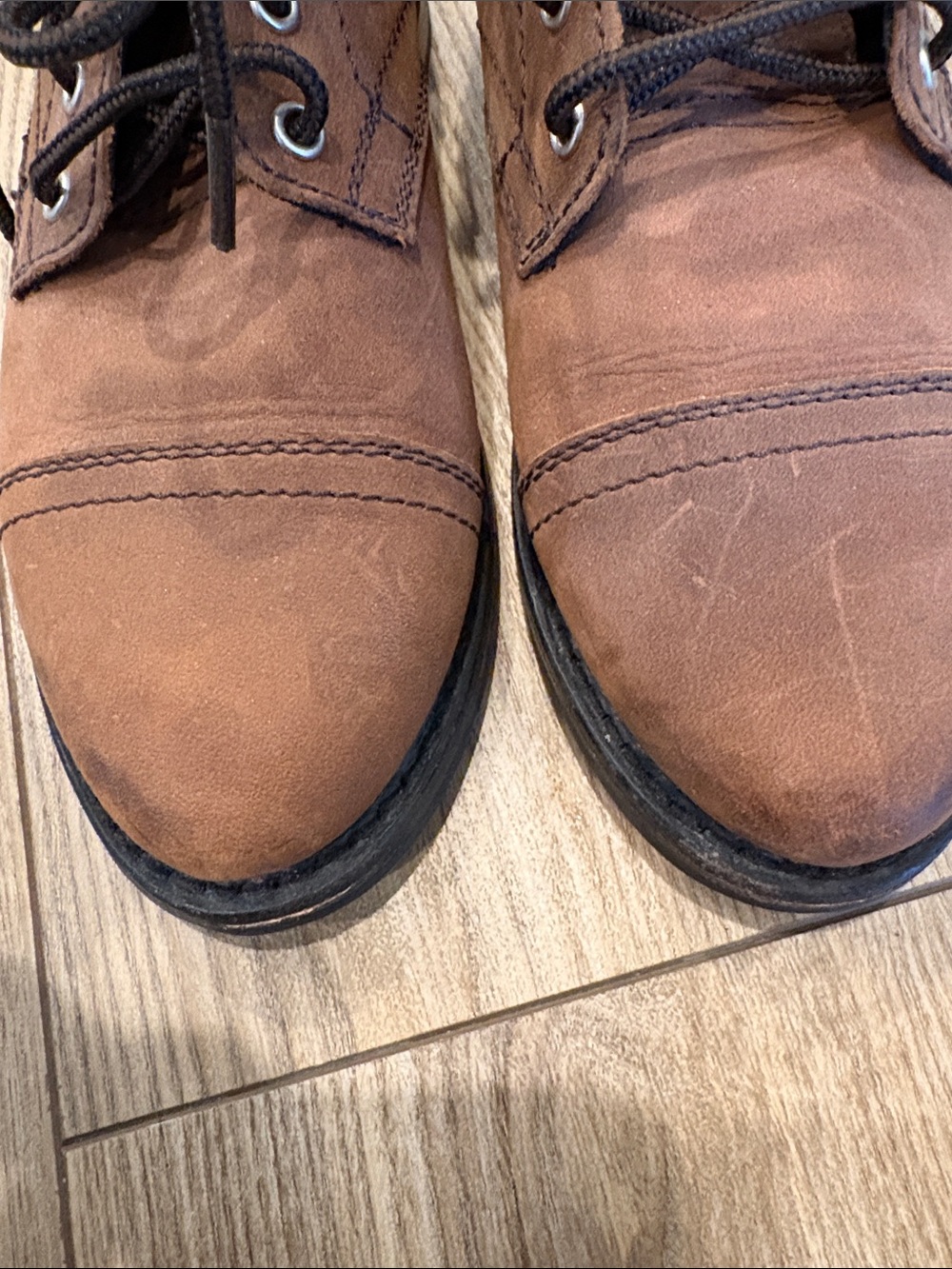 Thursday Boot Company Women's Brown Lace-Up Leather Boots - Picture 8 of 10